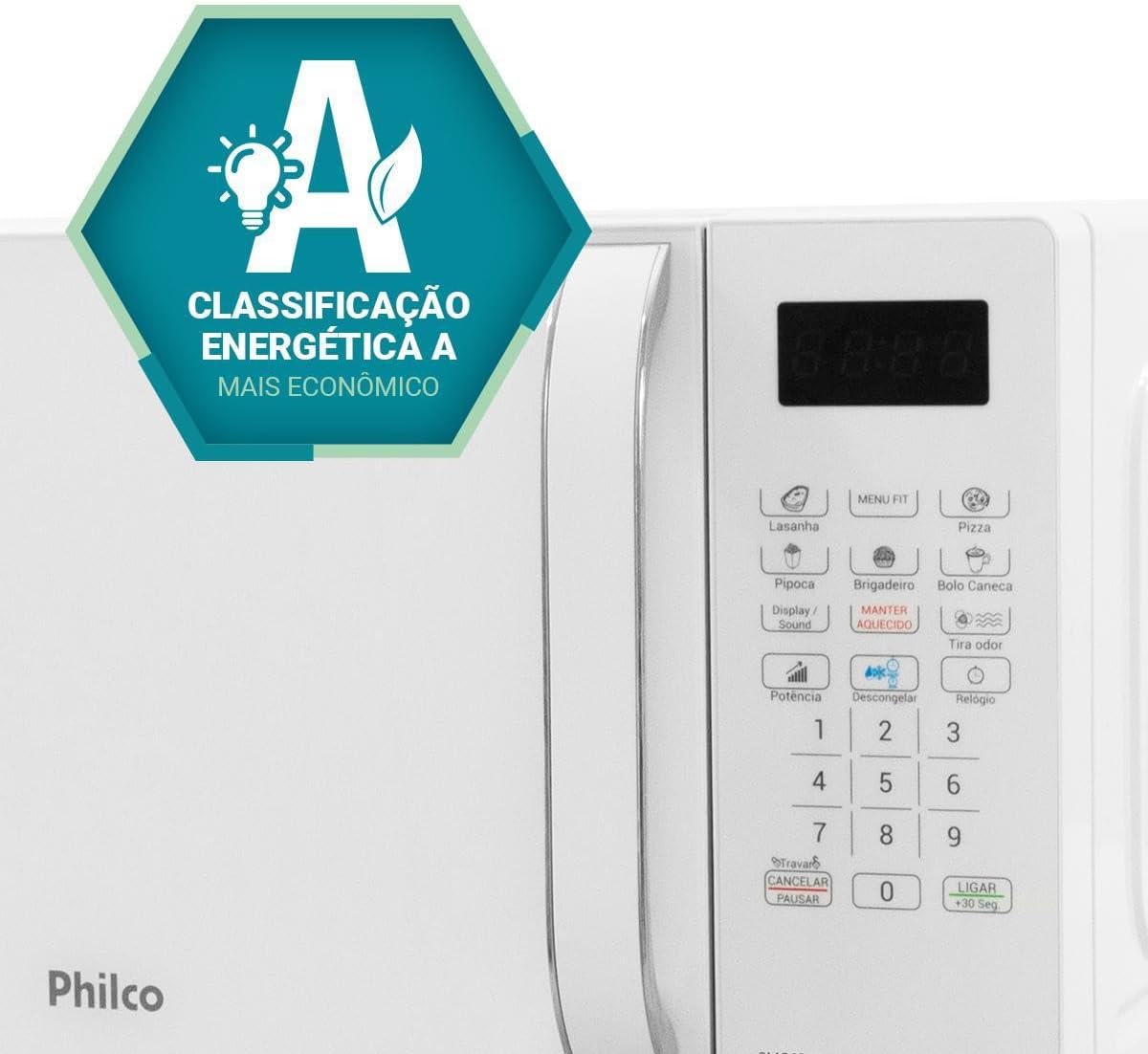 Micro-ondas Philco 20l Branco Pmo23b Bivolt