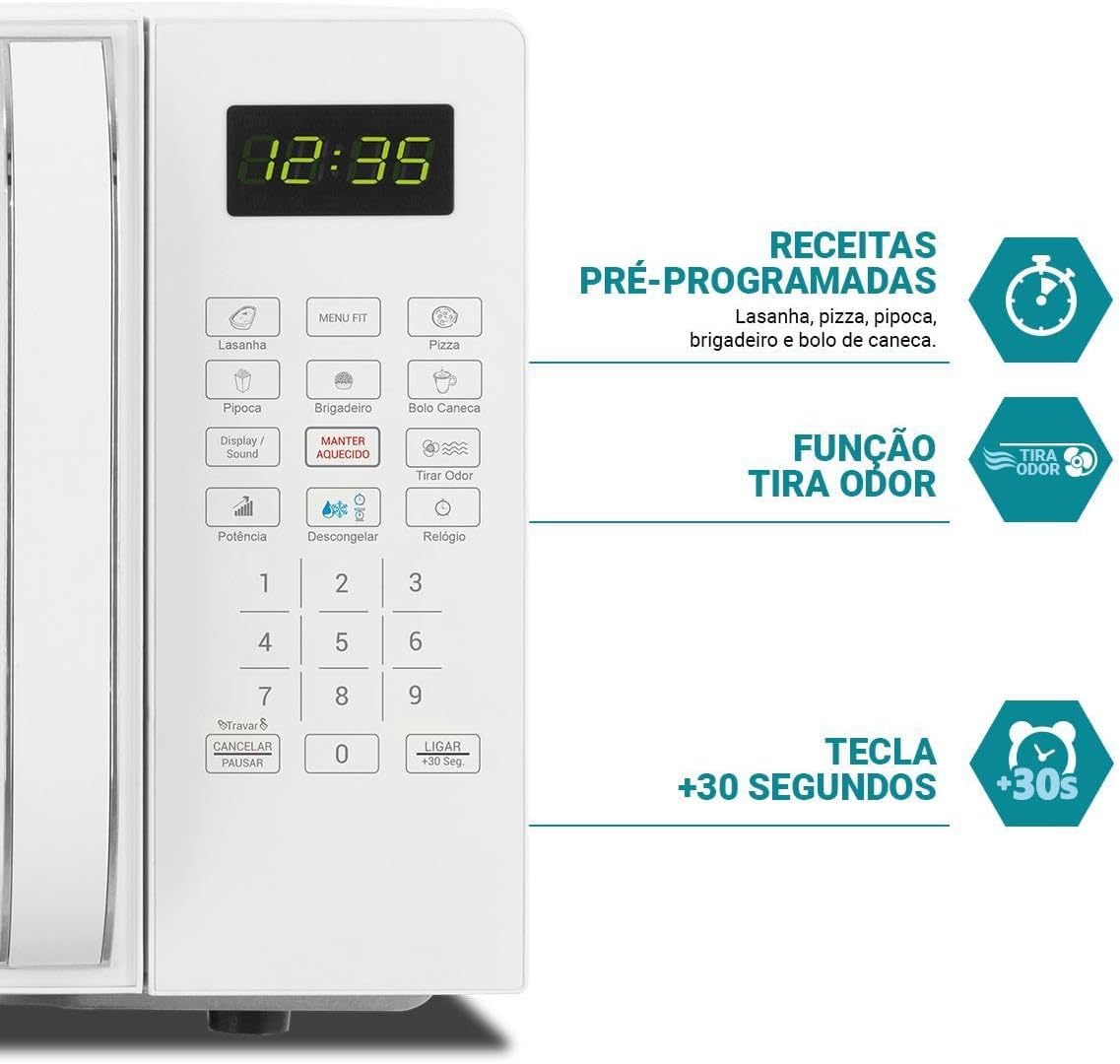 Micro-ondas Philco 20l Branco Pmo23b Bivolt