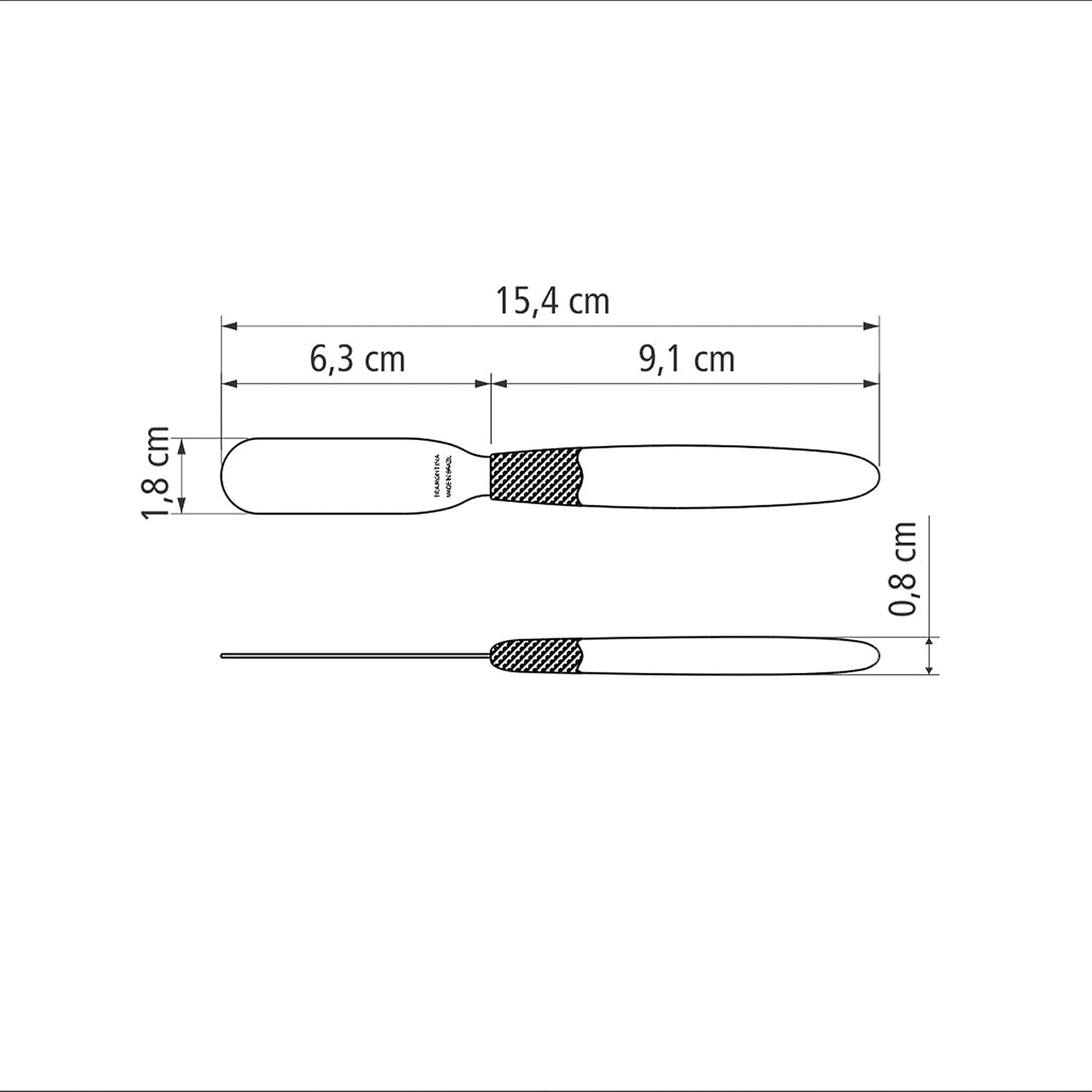 Conjunto de Espátulas para Manteiga Tramontina Ipanema Inox 6 Peças