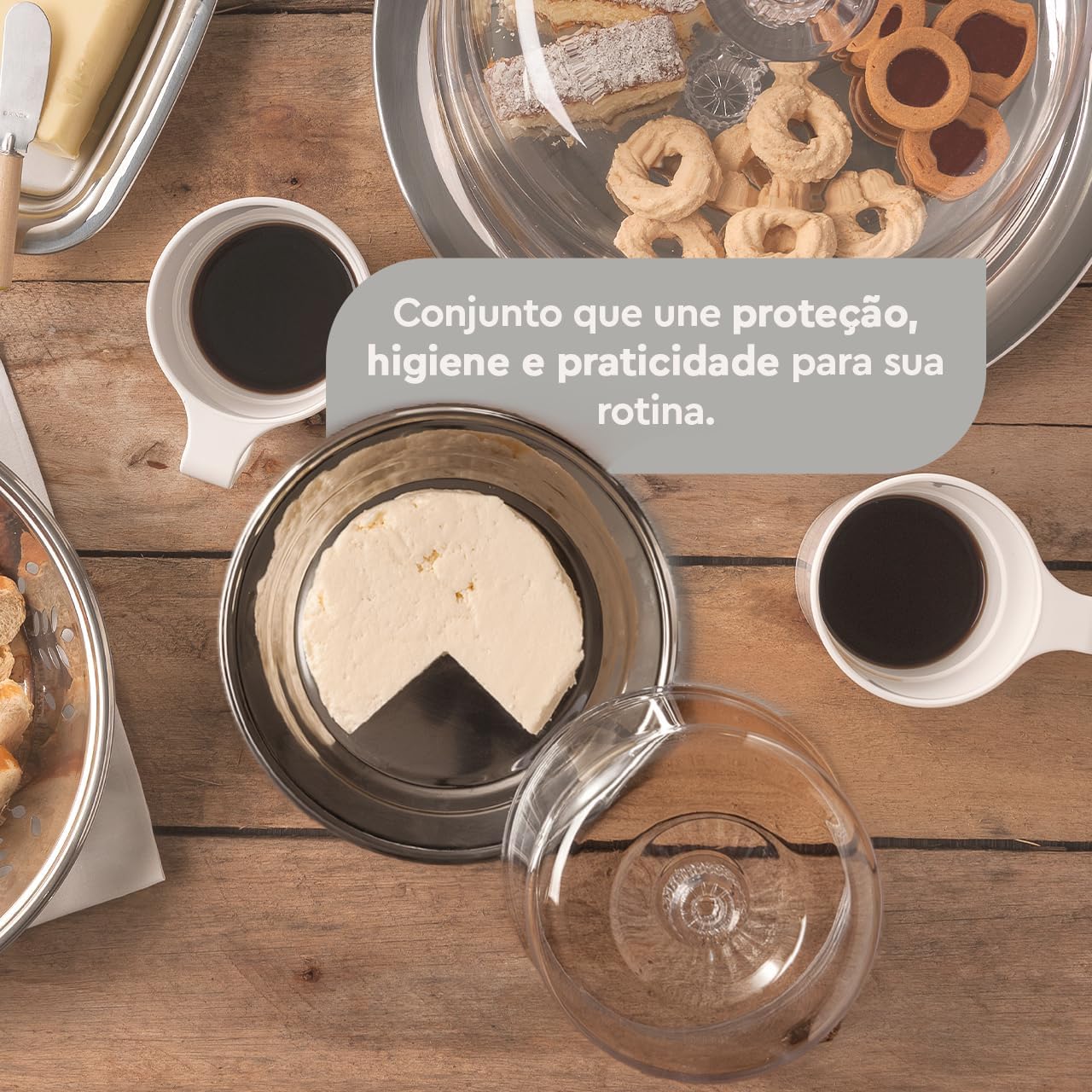 Conjunto para Queijo Minas Ricota Brinox Petúnia 2 Peças