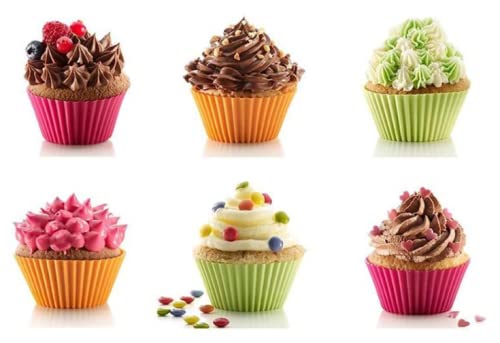 Forma Silicone Cupcake Pão De Queijo Empada - 10 Unidades