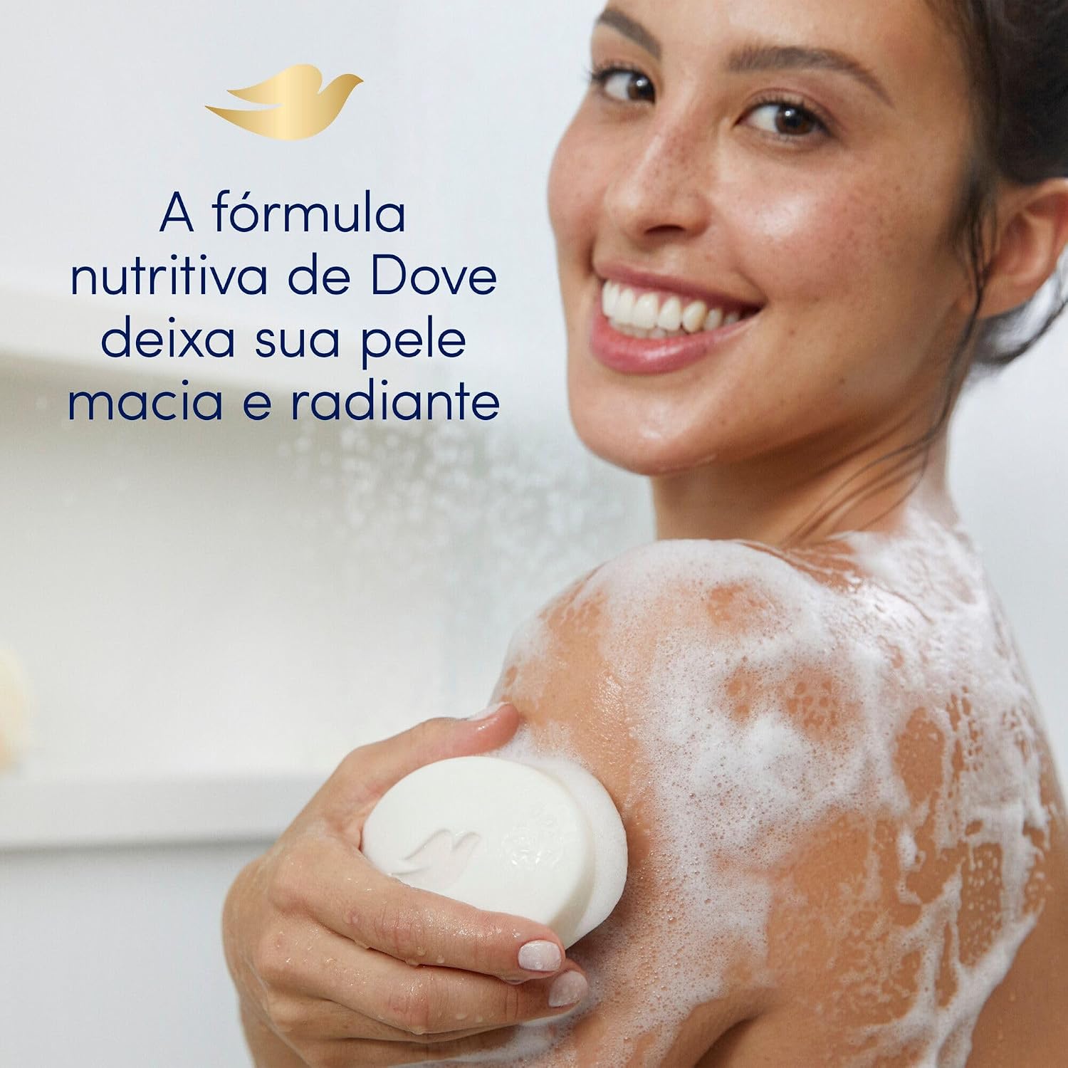 Dove Sabonete Em Barra Branco 90G - 8 Unidades