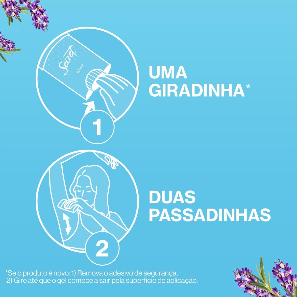Desodorante em Gel com Aroma de Lavanda Proteção Duradoura