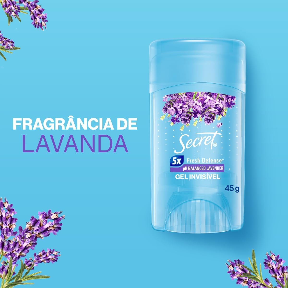 Desodorante em Gel com Aroma de Lavanda Proteção Duradoura