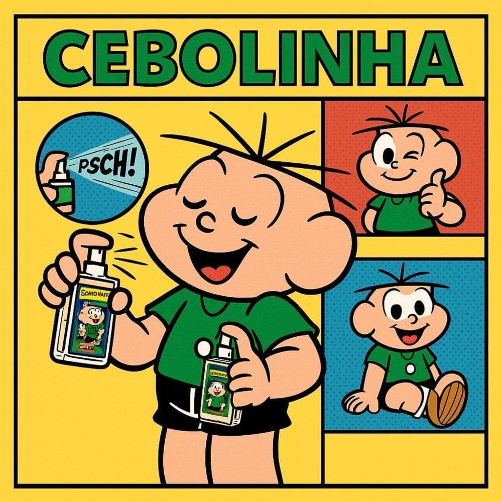 Colônia desodorante masculino teen Cebolinha Turma da Mônica 25ml em spray Jequiti