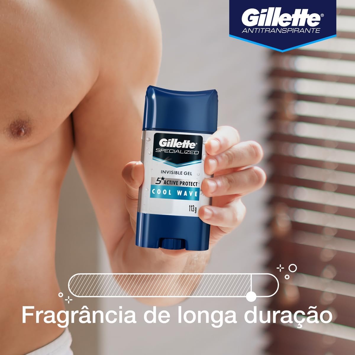 Gel Antitranspirante Gillette Cool Wave 113g