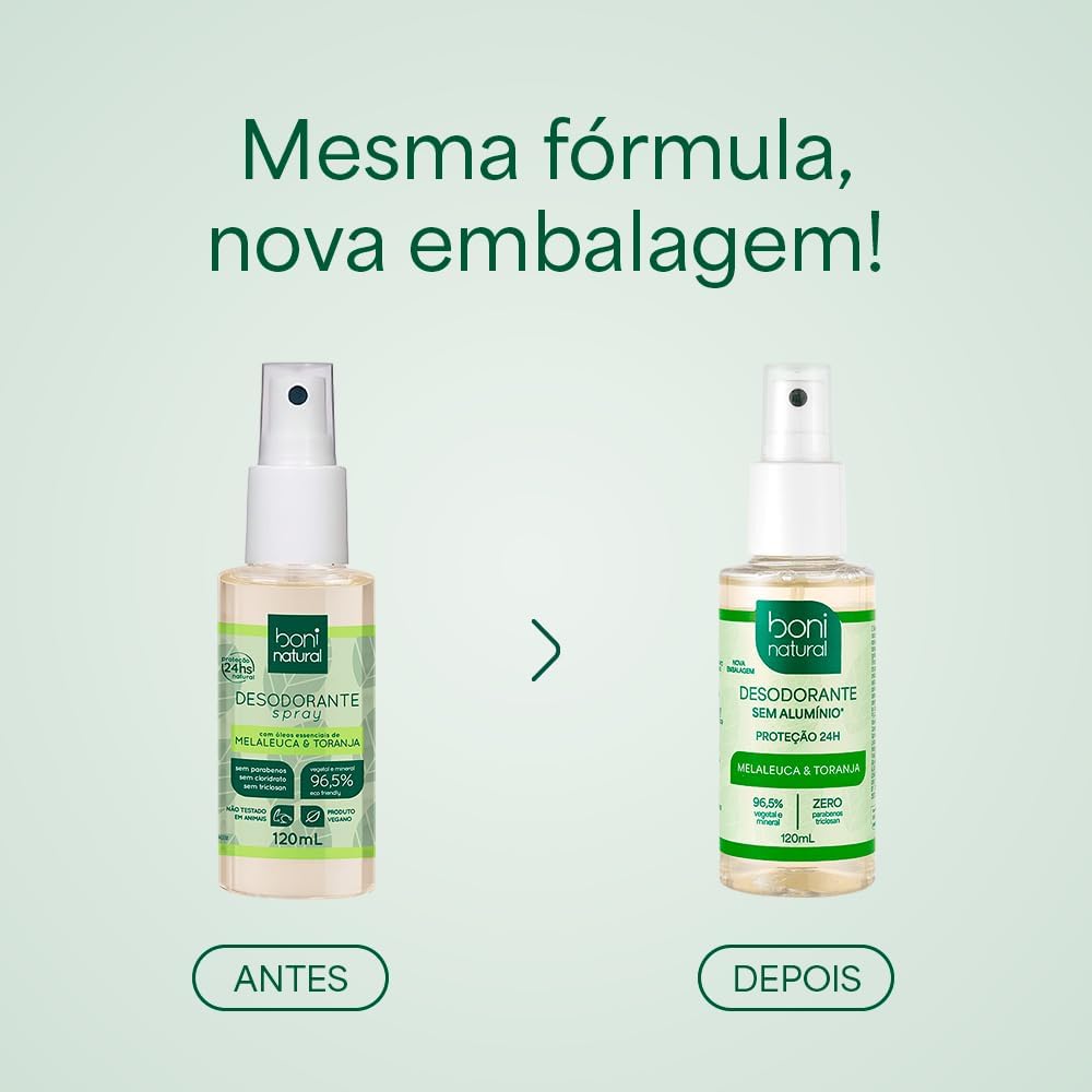 Desodorante Natural Vegano com Melaleuca e Toranja Proteção 24h