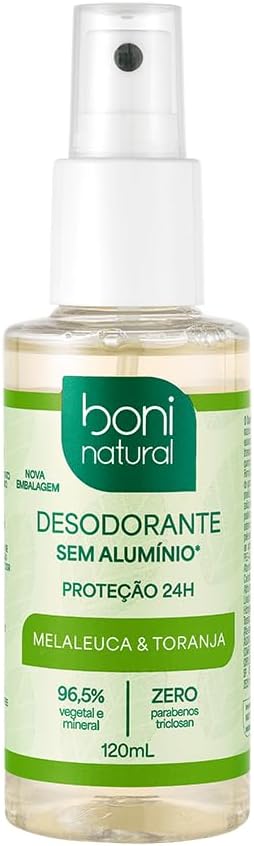 Desodorante Natural Vegano com Melaleuca e Toranja Proteção 24h