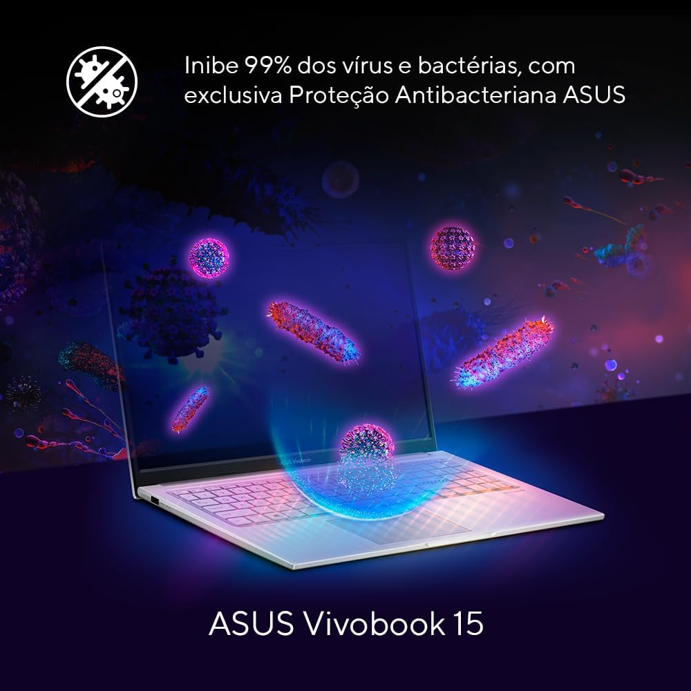 Notebook ASUS Intel Core i5 13ª Geração 16GB 512GB SSD Quiet Blue