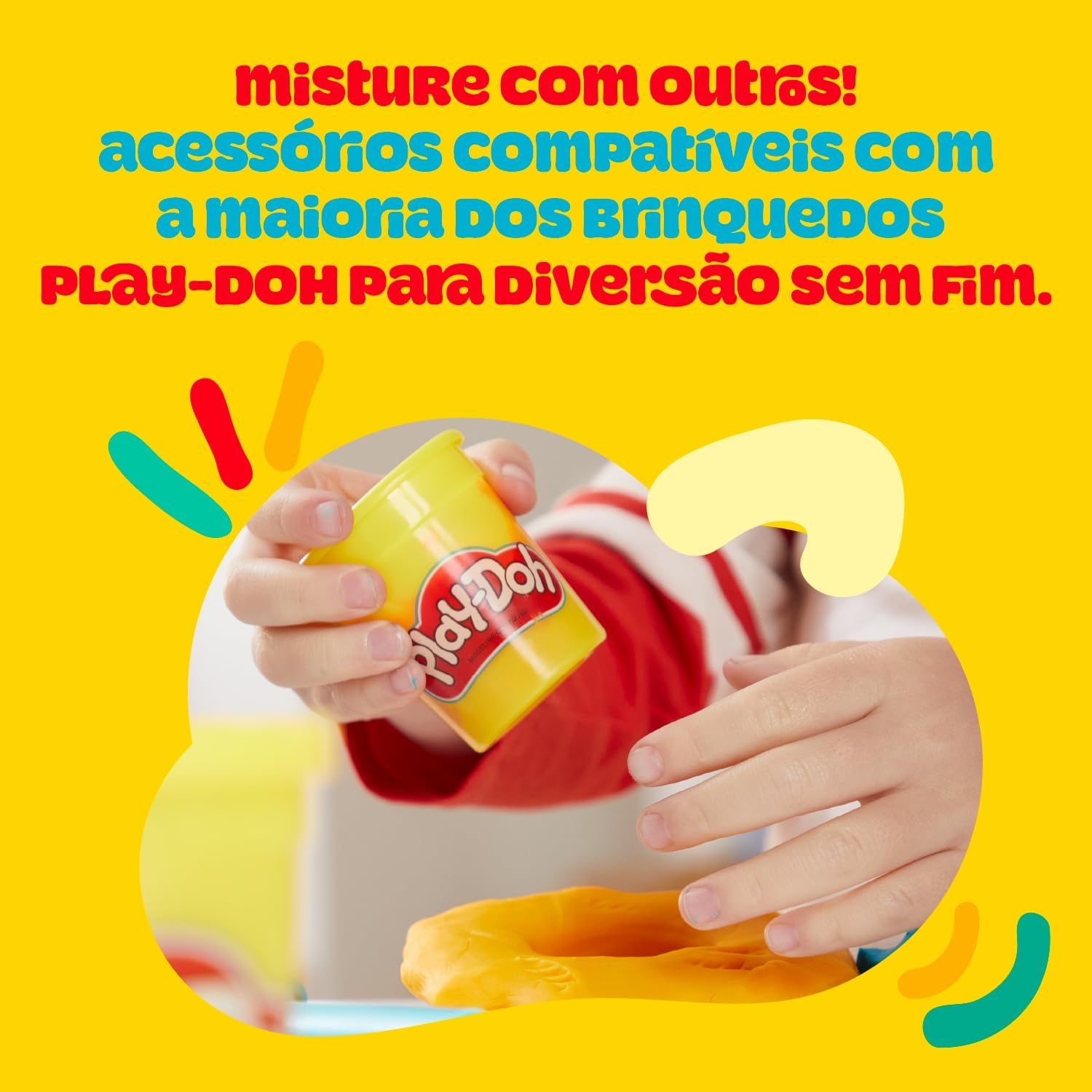 Play-Doh, Massinha de Modelar Infantil, Brincando de Dentista - Conjunto de Brinquedo com Acessórios e 2 Potes - A partir de 3 Anos