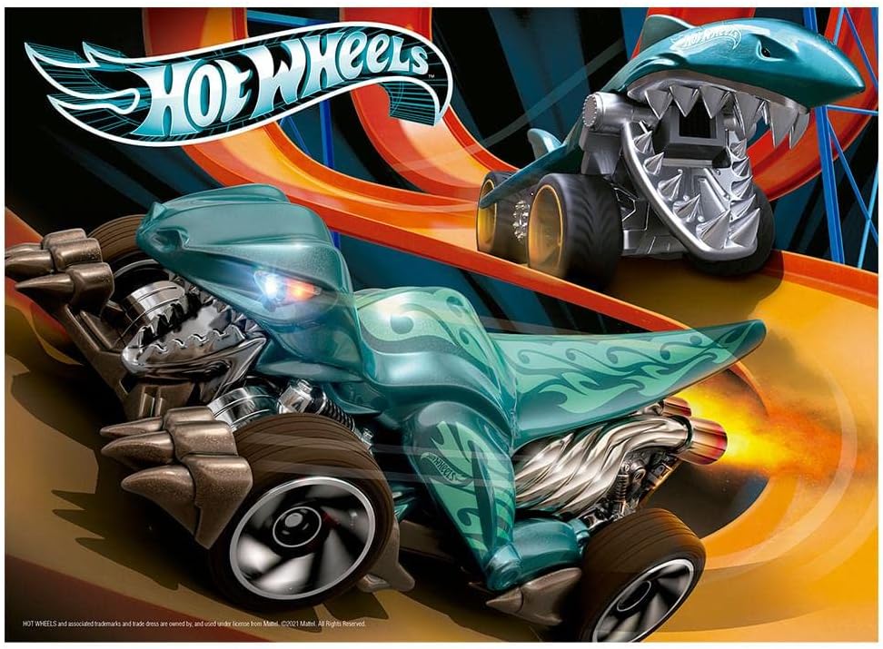 Quebra-cabeça, Grow, Hot Wheels, 60 Peças