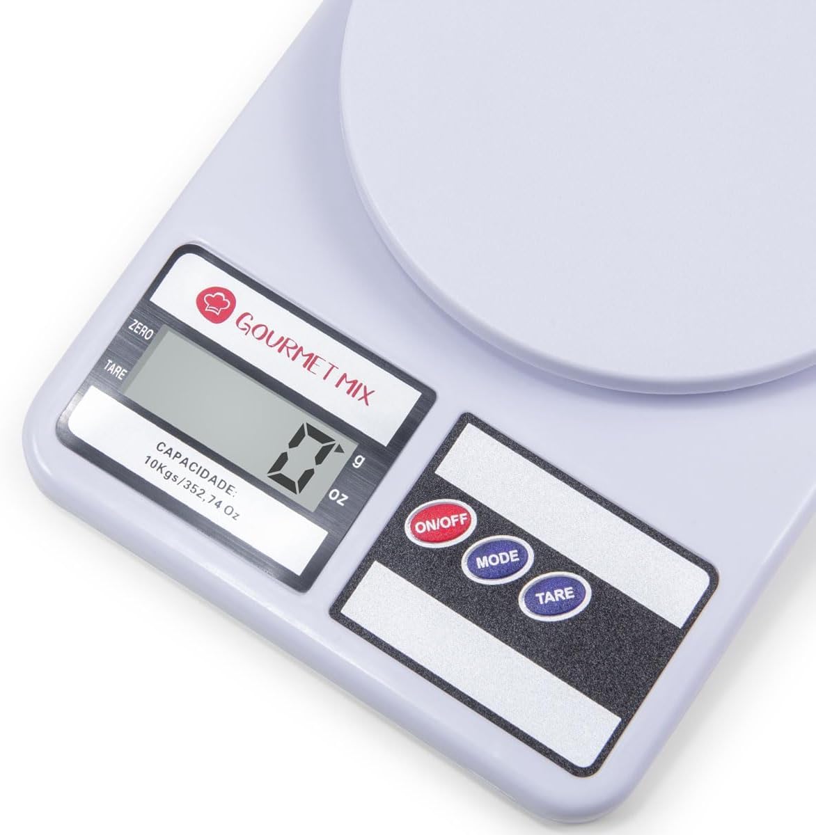 Balança de Cozinha Digital de Precisão até 10Kg Compacta para Receitas Doces e Salgadas, artesanato, delivery e laboratórios