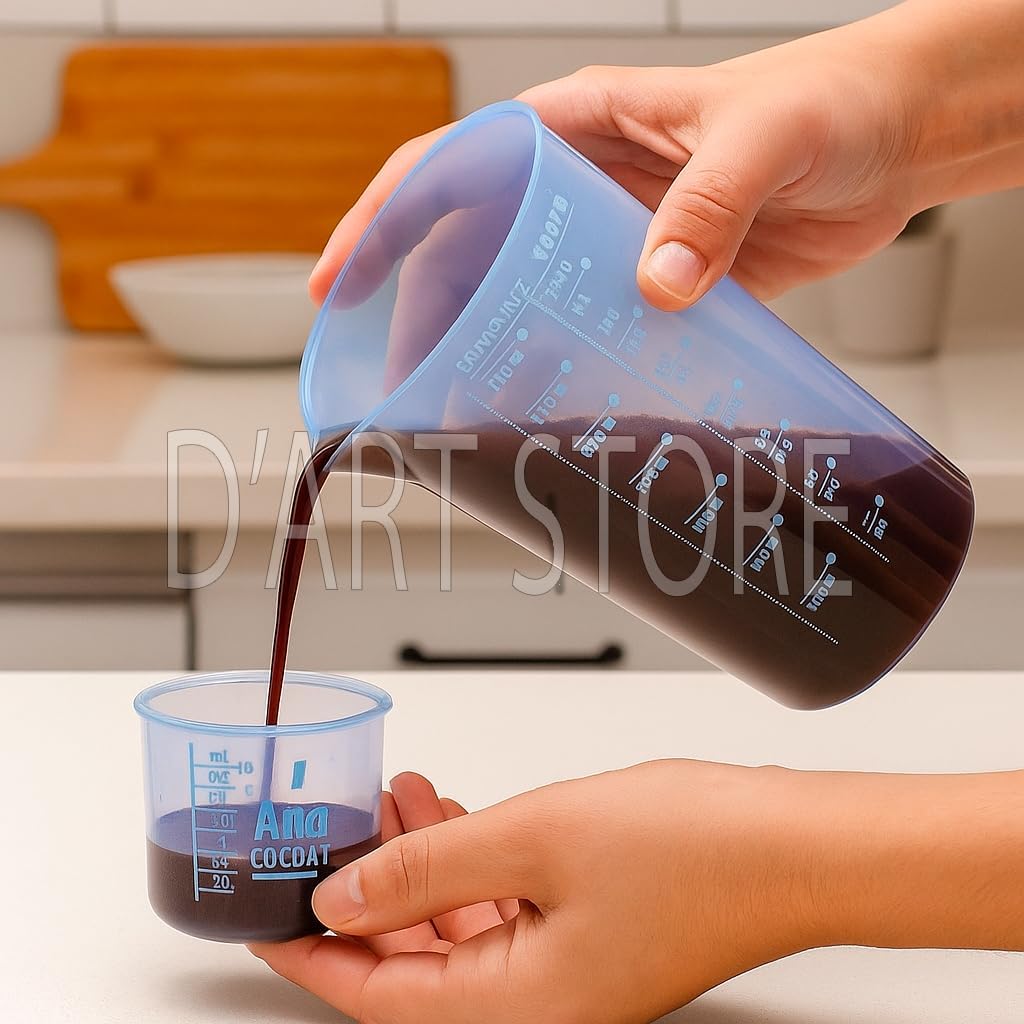 Kit 2 Copos Medidores Transparentes 500ml e 100ml