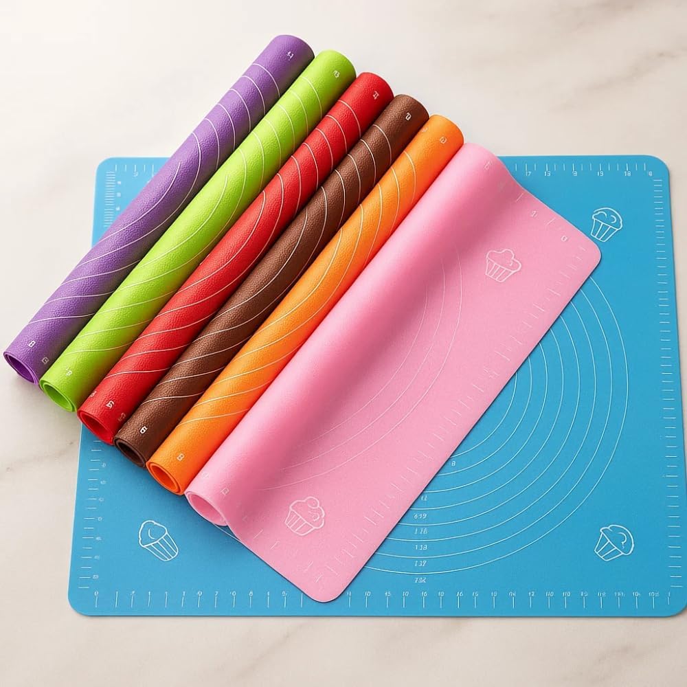 Tapete de Silicone para Confeitaria 40x50 cm com Guias de Medidas
