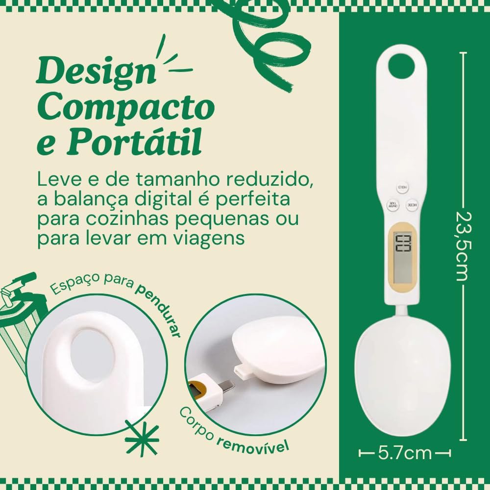 Balança Digital de Precisão 0,1g até 500g com Função Tara