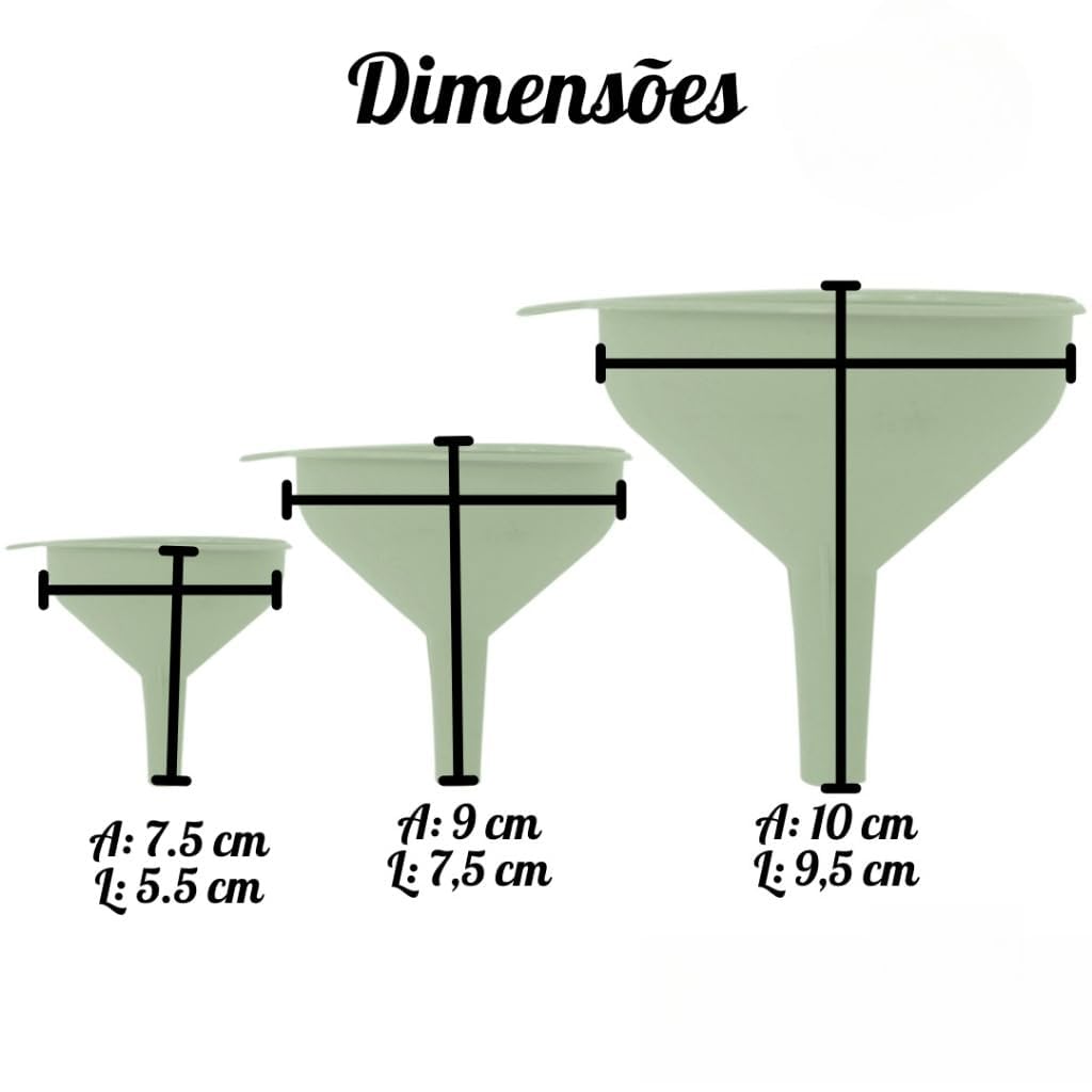 Kit 3 Funis de Cozinha sem Gotejamento