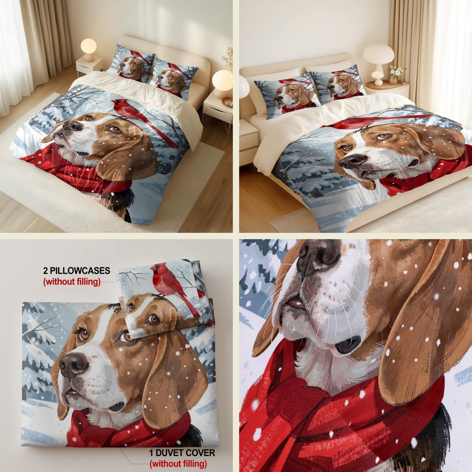 Conjunto de capa de edredom com desenho animado de árvore floral para crianças, solteiro, Queen, King, 3 peças (07, solteiro 172 x 218 cm + 51 x 76 cm)