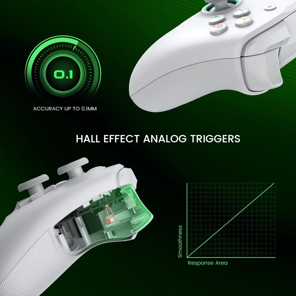 Controle com Joysticks Hall Effect para Xbox Series X/S, Xbox One e PC