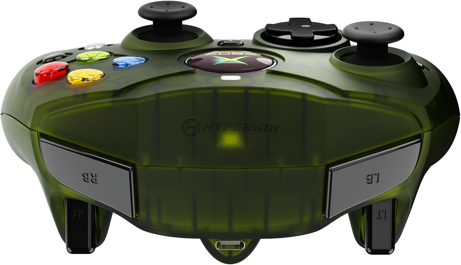 Hyperkin DuchesS Wired Controller - Green - Officially licensed replica for use with Xbox Series X|S, Xbox One, Windows 10|11, PC, Video Game Controller with Hall Effect Sticks, 3.5MM,