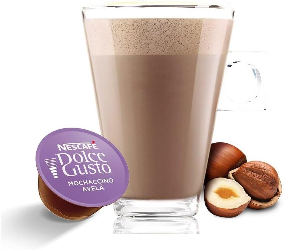 Dolce Gusto Mochaccino Em Cápsula Avelã Nescafé Caixa 170G 10 Unidades