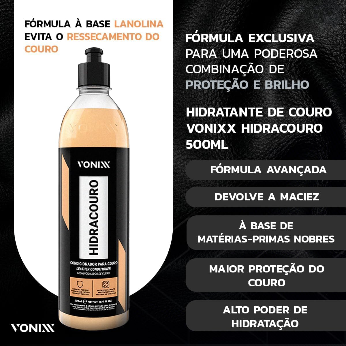 Kit Vonixx Hidracouro 500ml e Higicouro 500ml