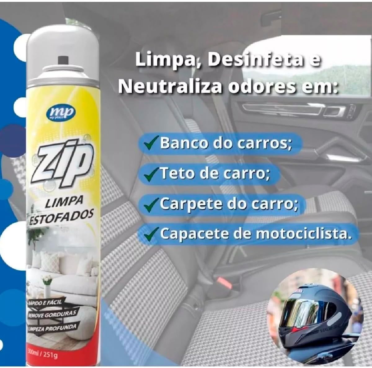 Limpa Estofados Mundial Prime Spray Zip Clean 300ml