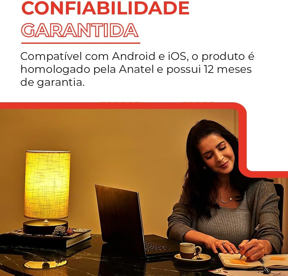 Lâmpada Decorativa Steck RGBW Wi-Fi Bivolt