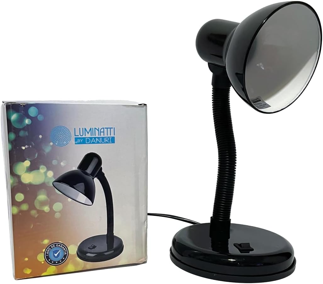 LUMINATTI BY DANURI Viking Luminária de Mesa, Preto, Até 30 W