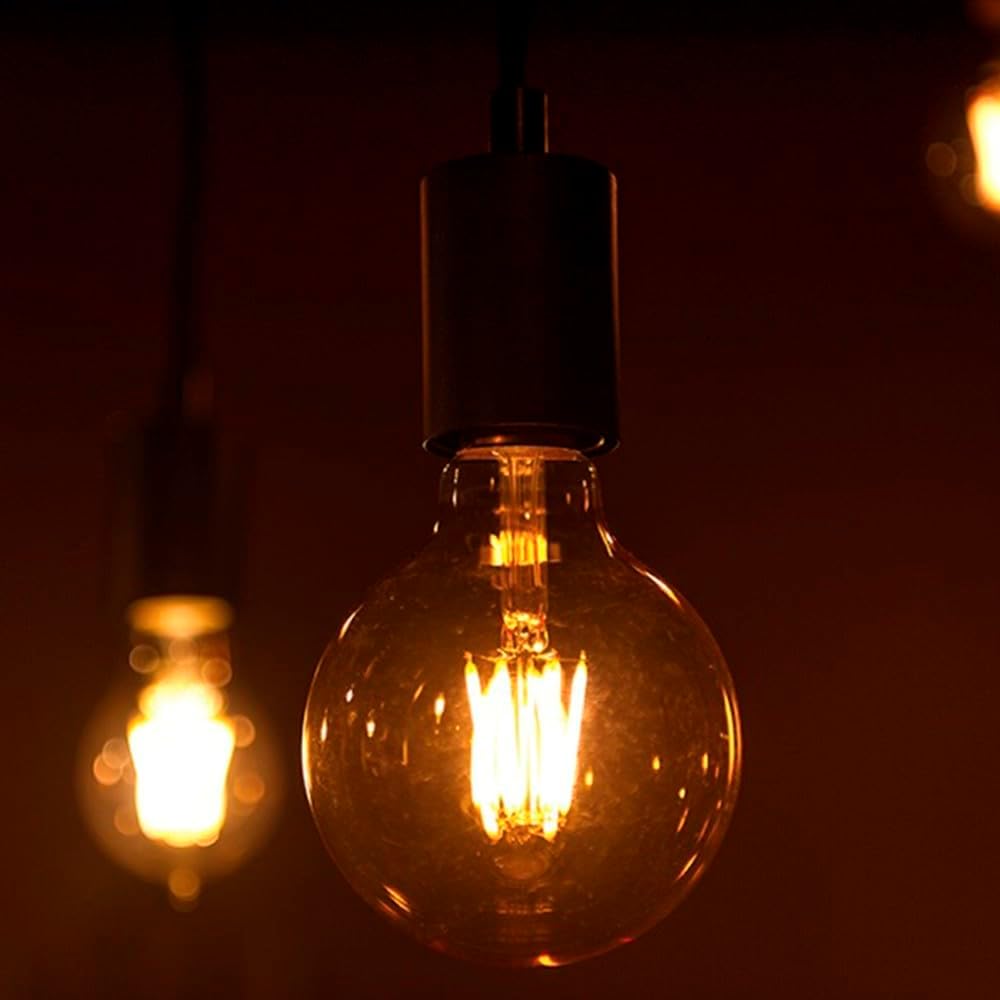 Lâmpada LED Filamento Vintage Globo E27, 4W, Ambar Taschibra G80 11080382 | 11080382