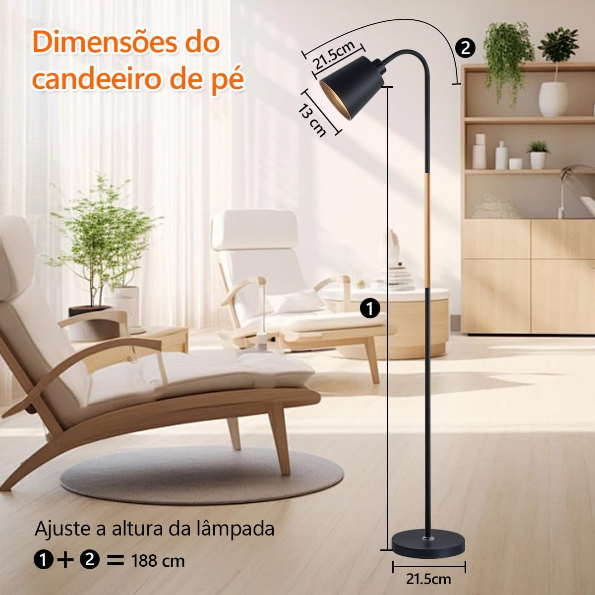 Luminária de Mesa Clássica com Cúpula e Base em Metal