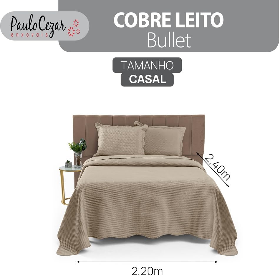 Kit Cobre Leito Casal Dupla Face 3 Peças com Porta Travesseiros
