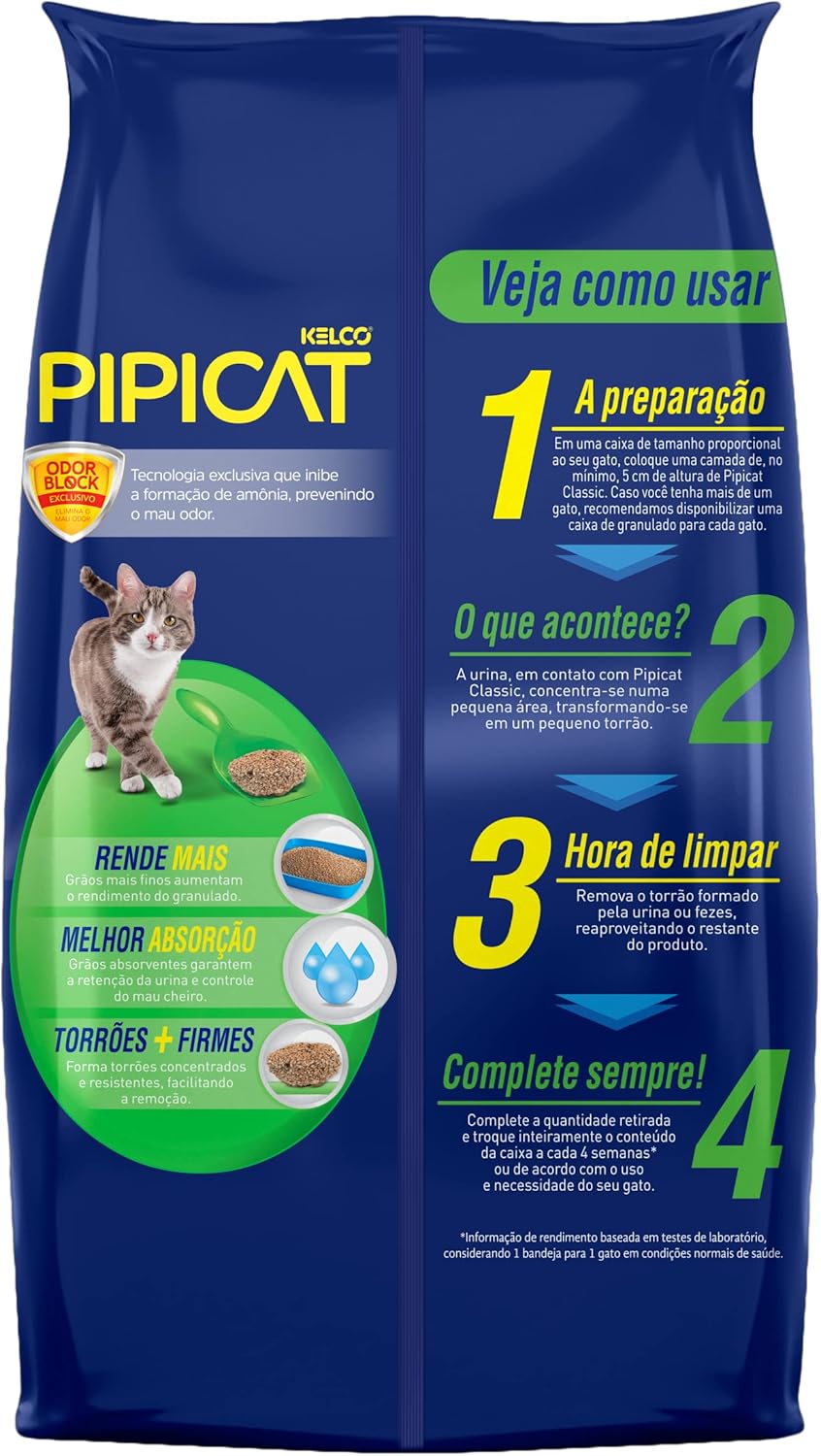 Granulado Higiênico Kelco para Gatos com Bloqueio de Odores