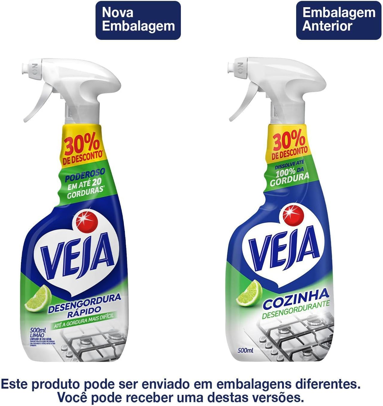 Veja Desengordura Rápido Limpador Spray Limão 500ml