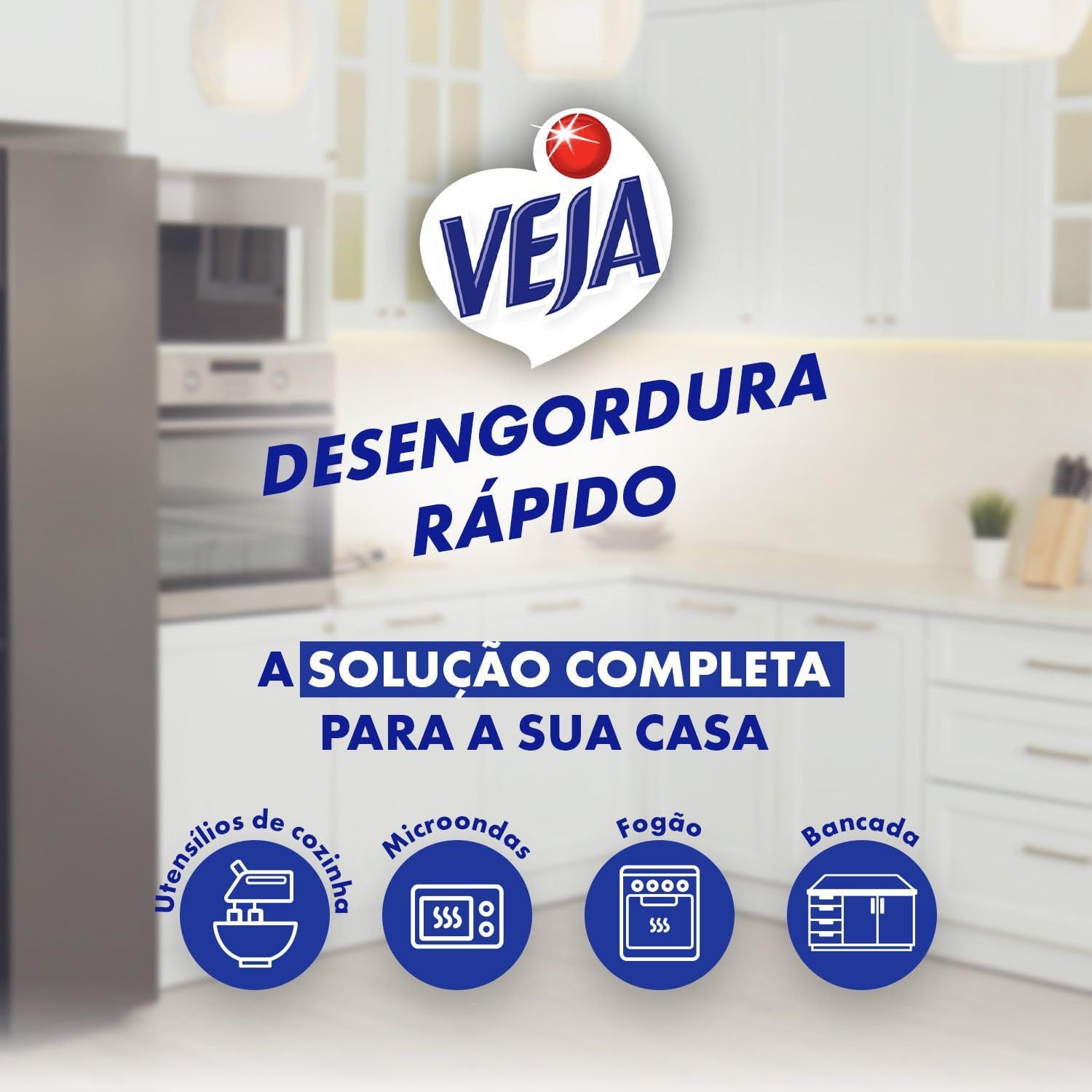 Veja Desengordura Rápido Limpador Spray Limão 500ml