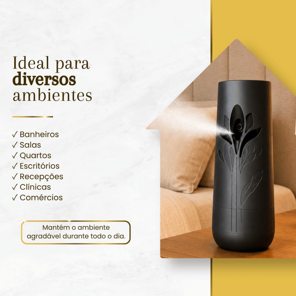 Aromatizador de Ambiente Bom Ar Automático Aerossol Freshmatic Refil na 2ª Unidade Flor de Algodão