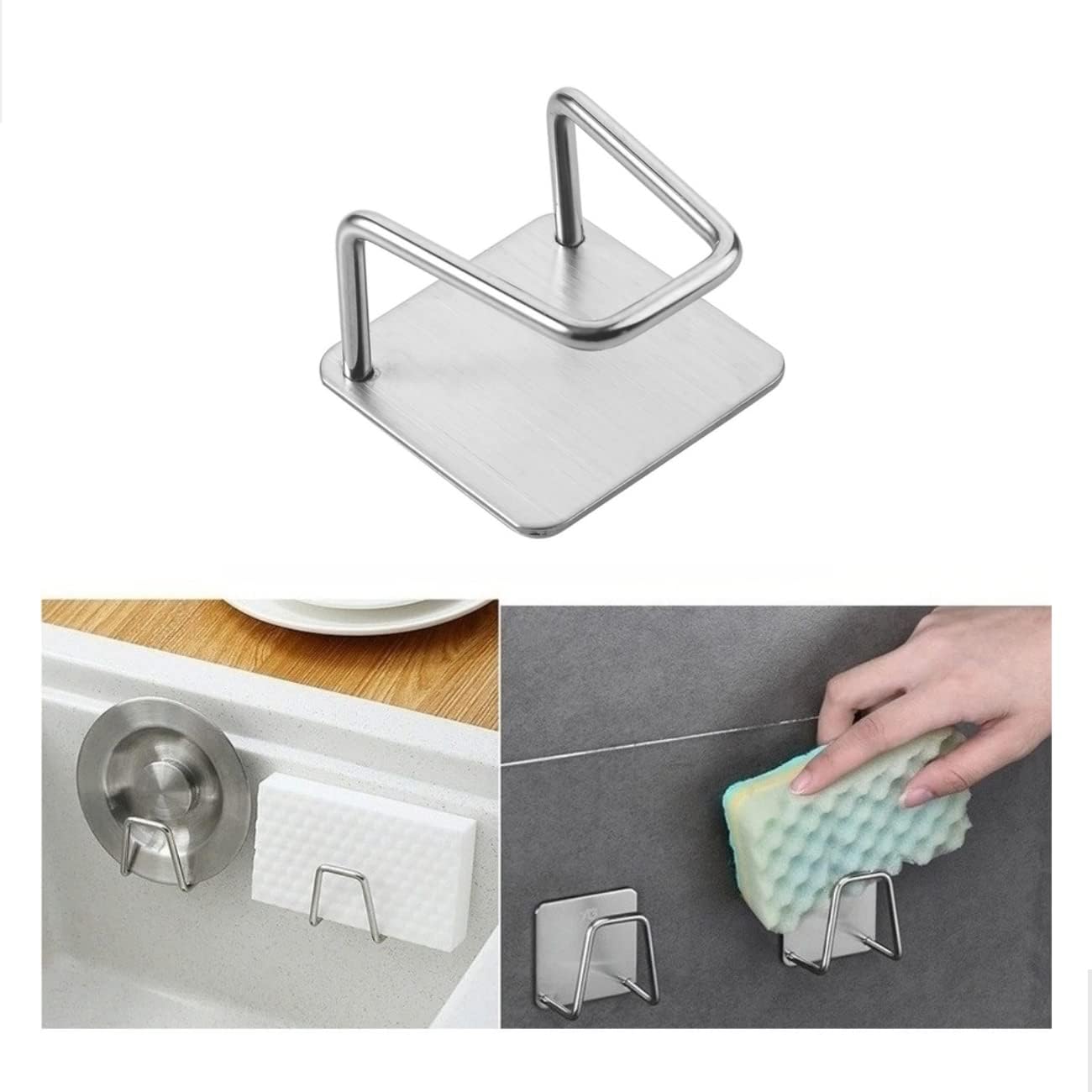 Suporte de Esponja Gancho Pia Aço Inox Louça Cozinha Com 2 unidades