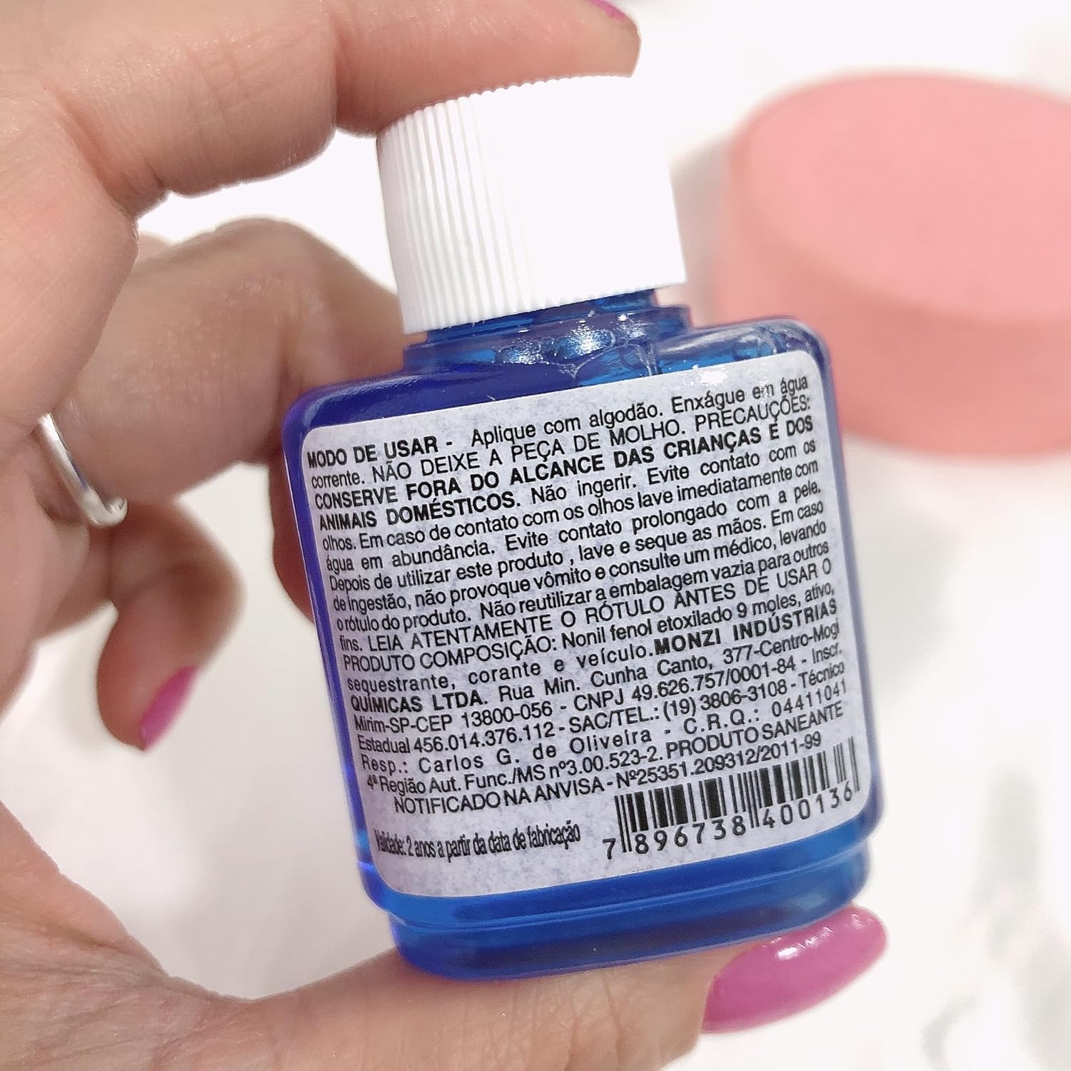 Monzi Limpa Prata Pequeno 35ml Polimento Original