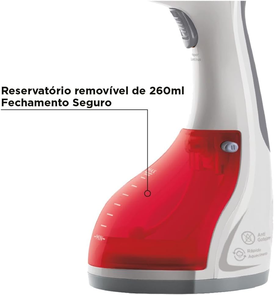BLACK+DECKER Vaporizador de Roupas Portátil BDV2000V 1200W Vermelho 110V