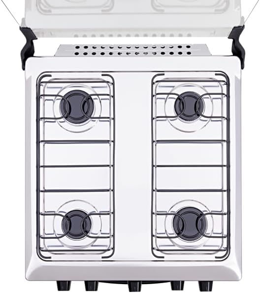 Fogão Atlas 4 bocas preto com forno limpa fácil Coliseum Plus - Forno 50l