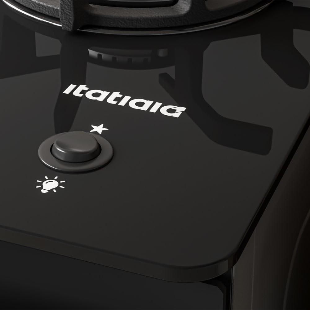 Cooktop a Gás 4 Bocas Mesa de Vidro Temperado com Acendimento Automático