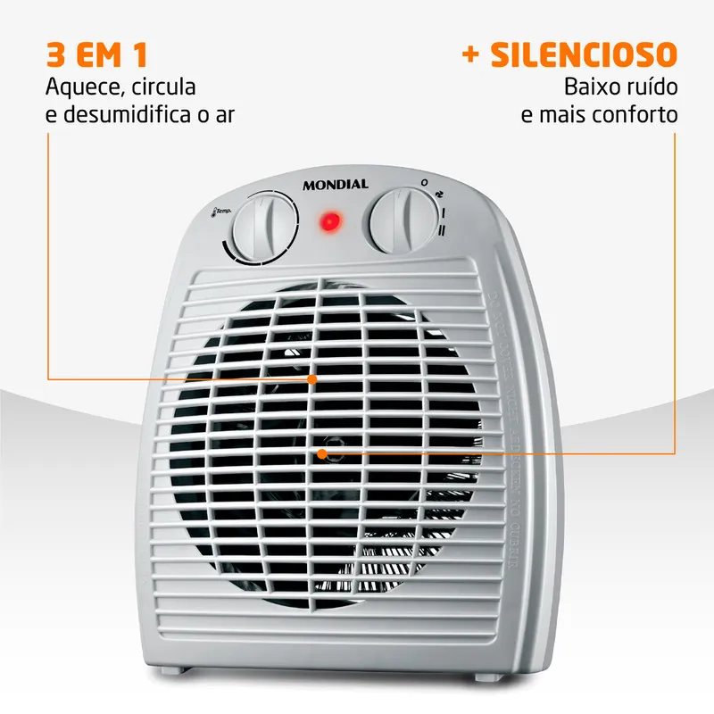 Mondial A-08 Aquecedor de ar 1500w -127/220V