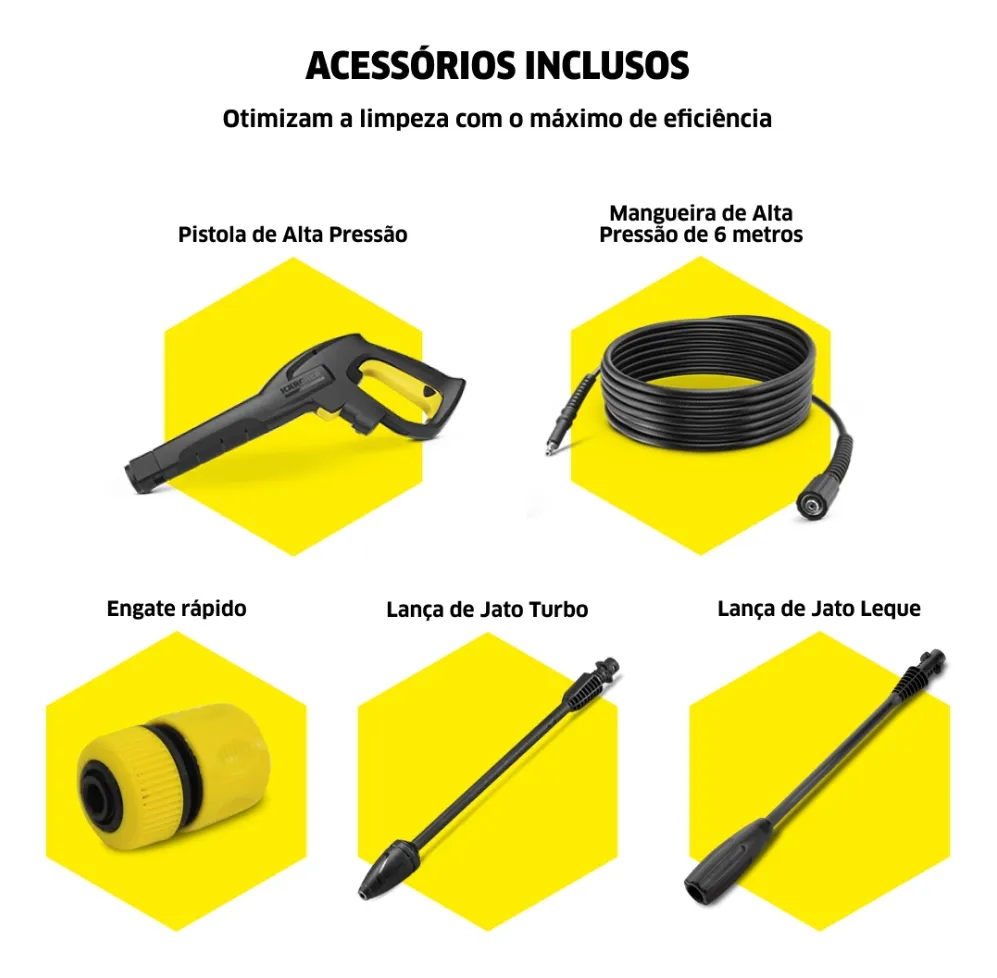 Lavadora de Alta Pressão Kärcher K5 motor a indução 2.100 PSI/Libras 360 L/h 1.900 W