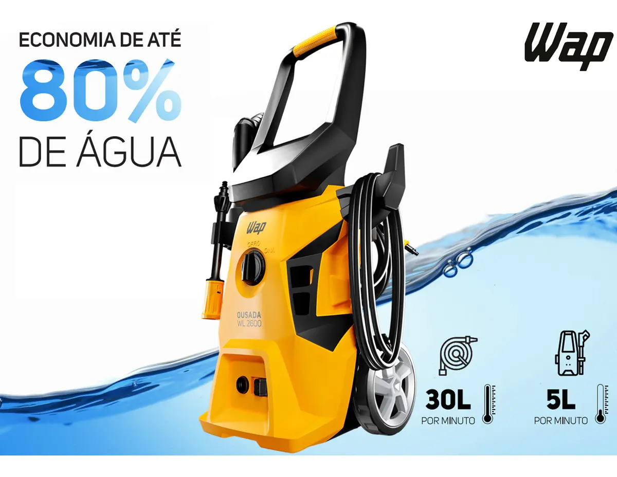 Lavadora De Alta Pressão Desobstruidora Wap Ousada - Bivolt 110V/220V