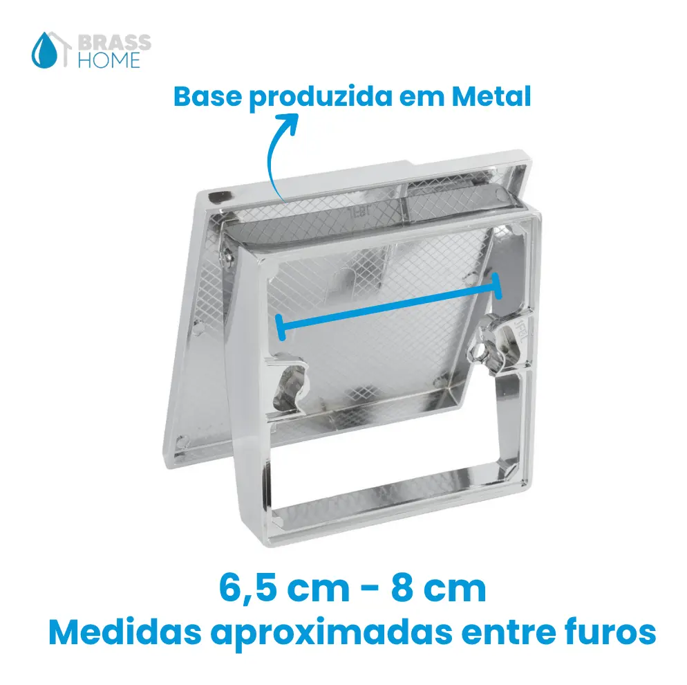 Kit 2 Acabamento Válvula De Descarga Metal Cromada Abstra