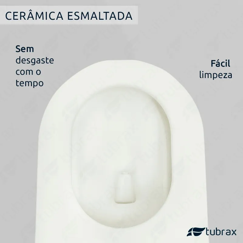 Sanitário Vaso Convencional Redondo Tubrax Cor Branco