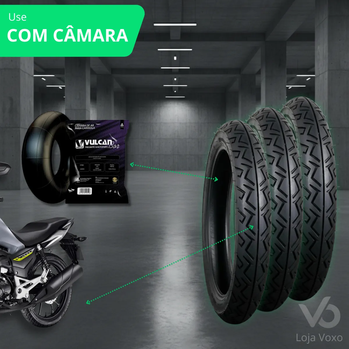 Par Pneu Traseiro 90/90-18 + Dianteiro 2.75/18 Uso Com Câmara Ideal Para Moto Cg Titan Fan Start 160 150 125 Factor Fazer Zero Monumental